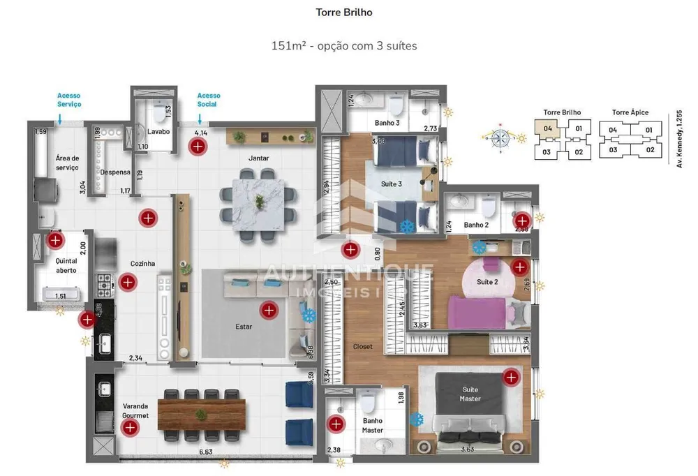 Apartamento, 3 quartos, 151 m² - Foto 6