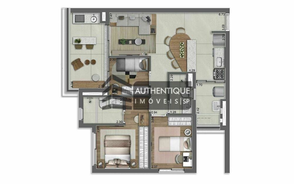 Apartamento, 1 quarto, 34 m² - Foto 10