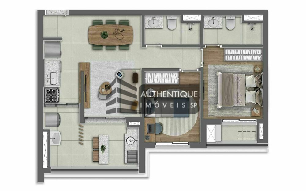 Apartamento, 1 quarto, 34 m² - Foto 6