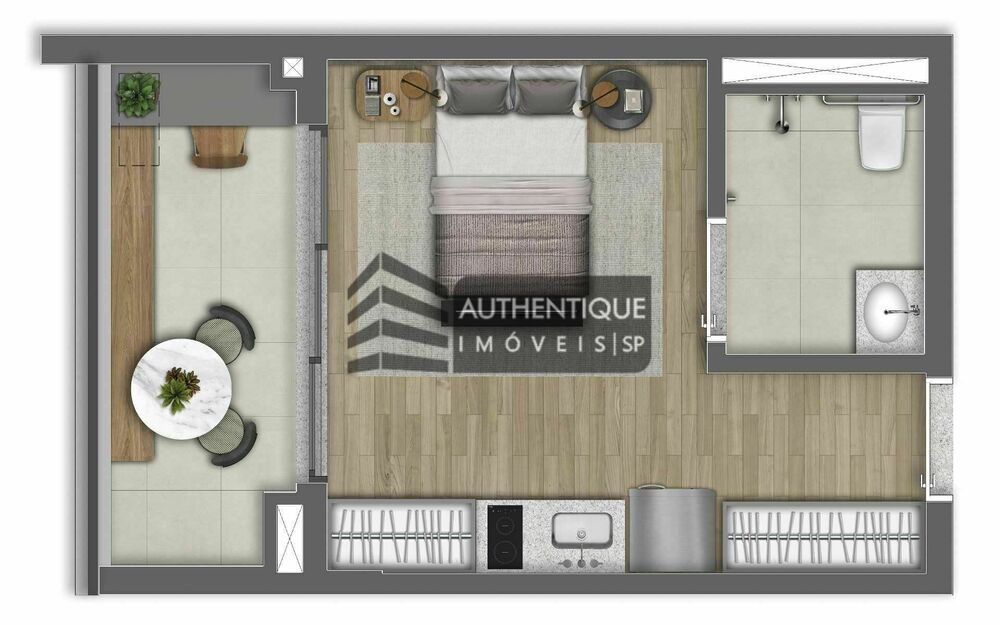 Apartamento, 1 quarto, 34 m² - Foto 12