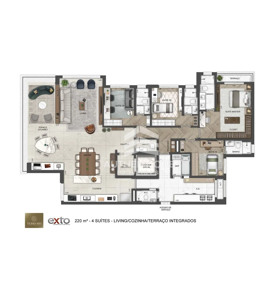 Apartamento, 4 quartos, 220 m² - Foto 11