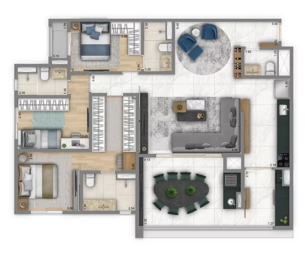 Apartamento, 2 quartos, 69 m² - Foto 8