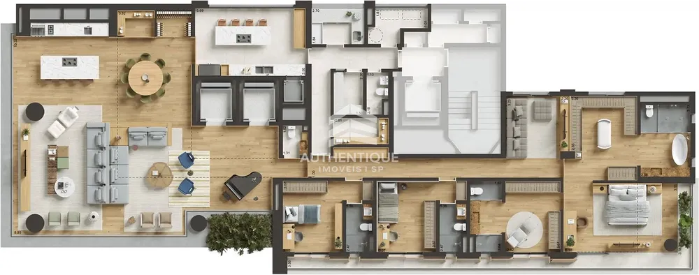Apartamento, 3 quartos, 362 m² - Foto 1