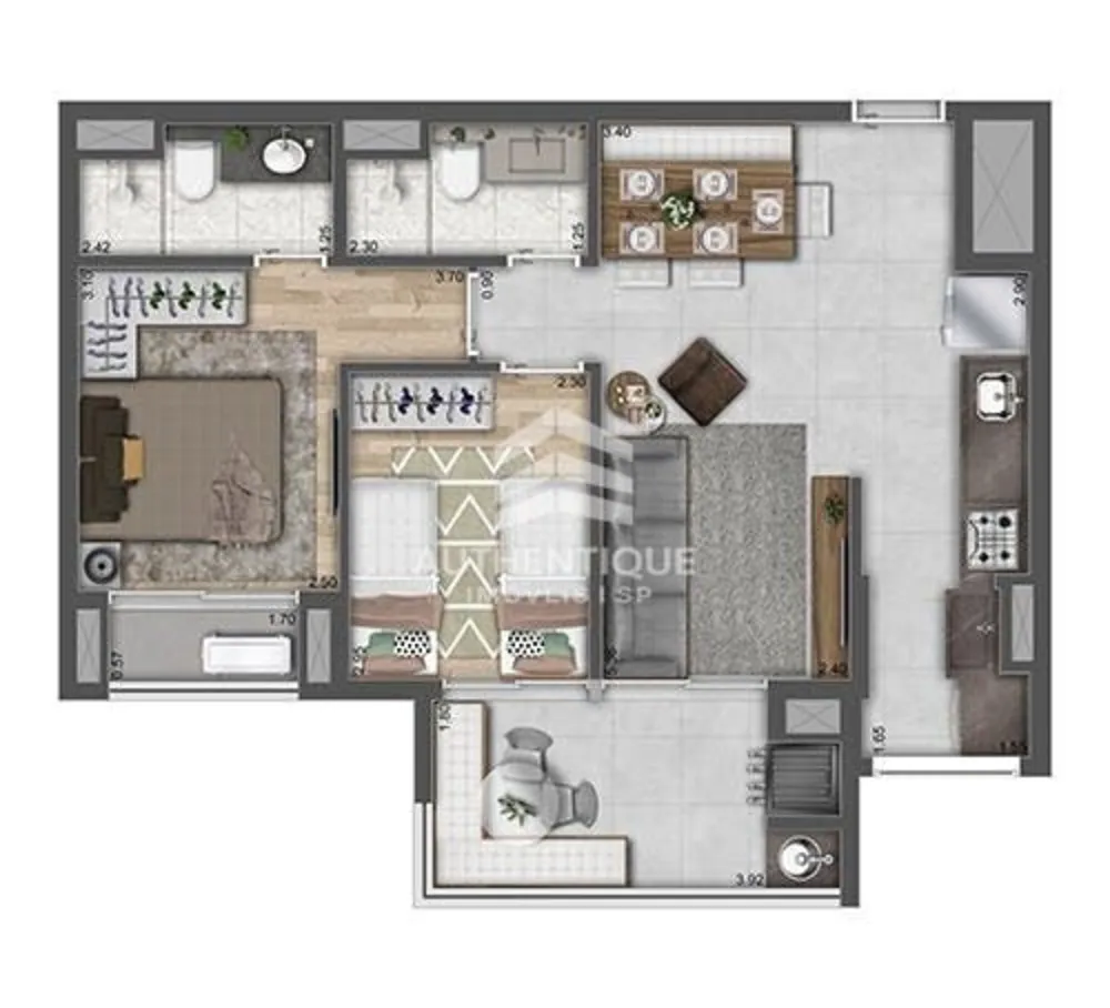 Apartamento, 2 quartos, 62 m² - Foto 7