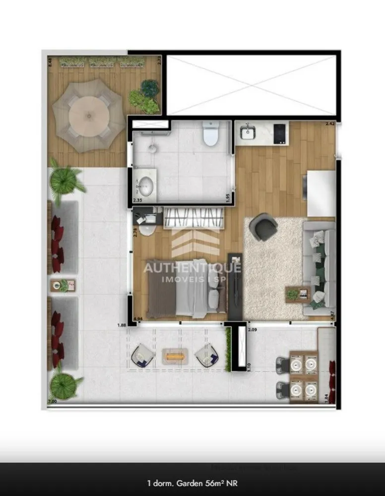 Apartamento, 1 quarto, 22 m² - Foto 6