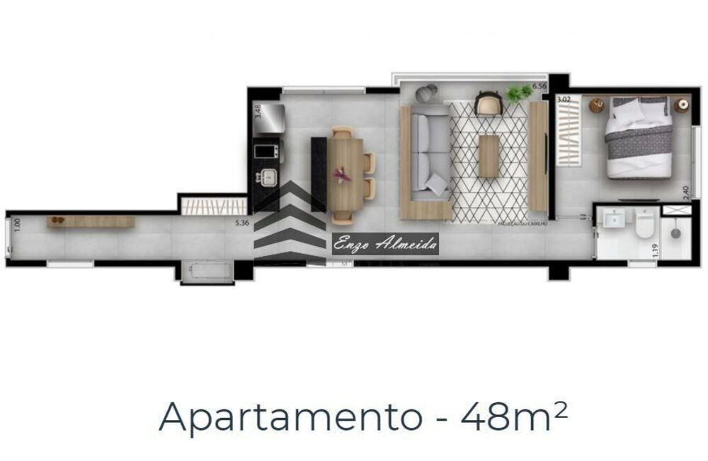 Apartamento, 1 quarto, 28 m² - Foto 25