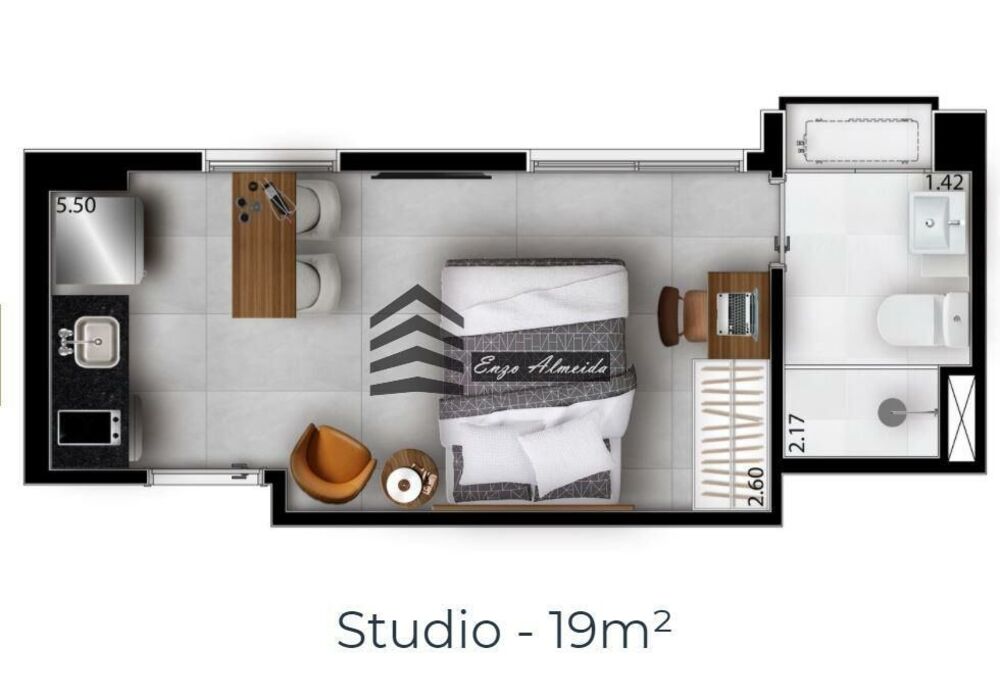 Apartamento, 1 quarto, 28 m² - Foto 29