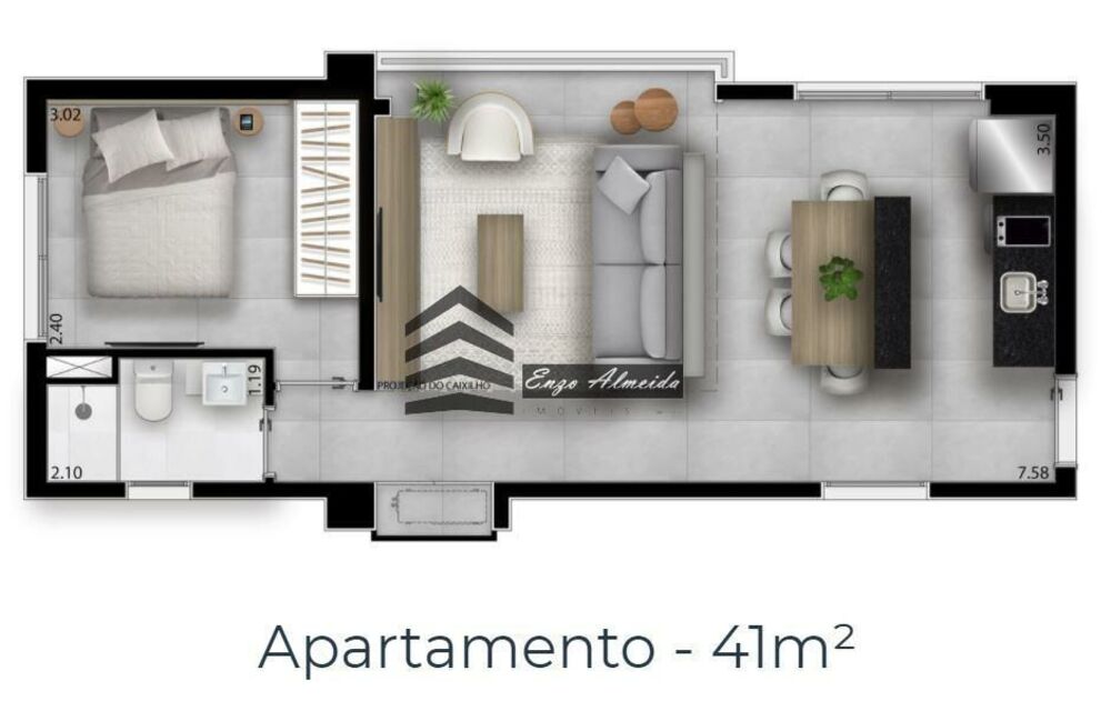 Apartamento, 1 quarto, 28 m² - Foto 20