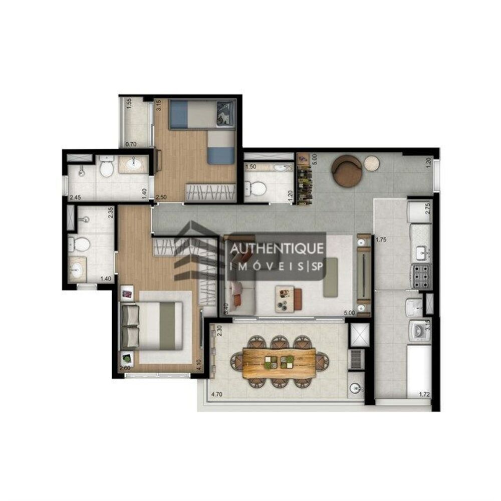 Apartamento, 2 quartos, 69 m² - Foto 22