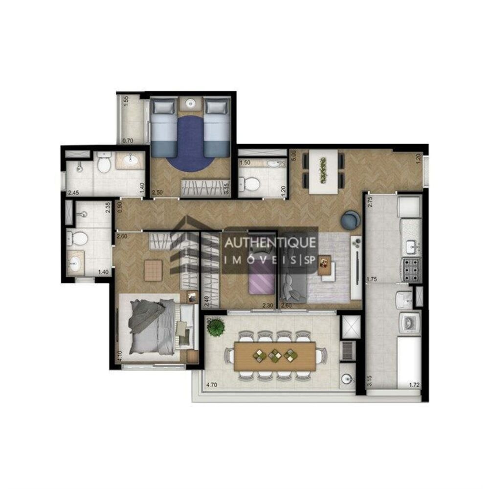 Apartamento, 2 quartos, 69 m² - Foto 7