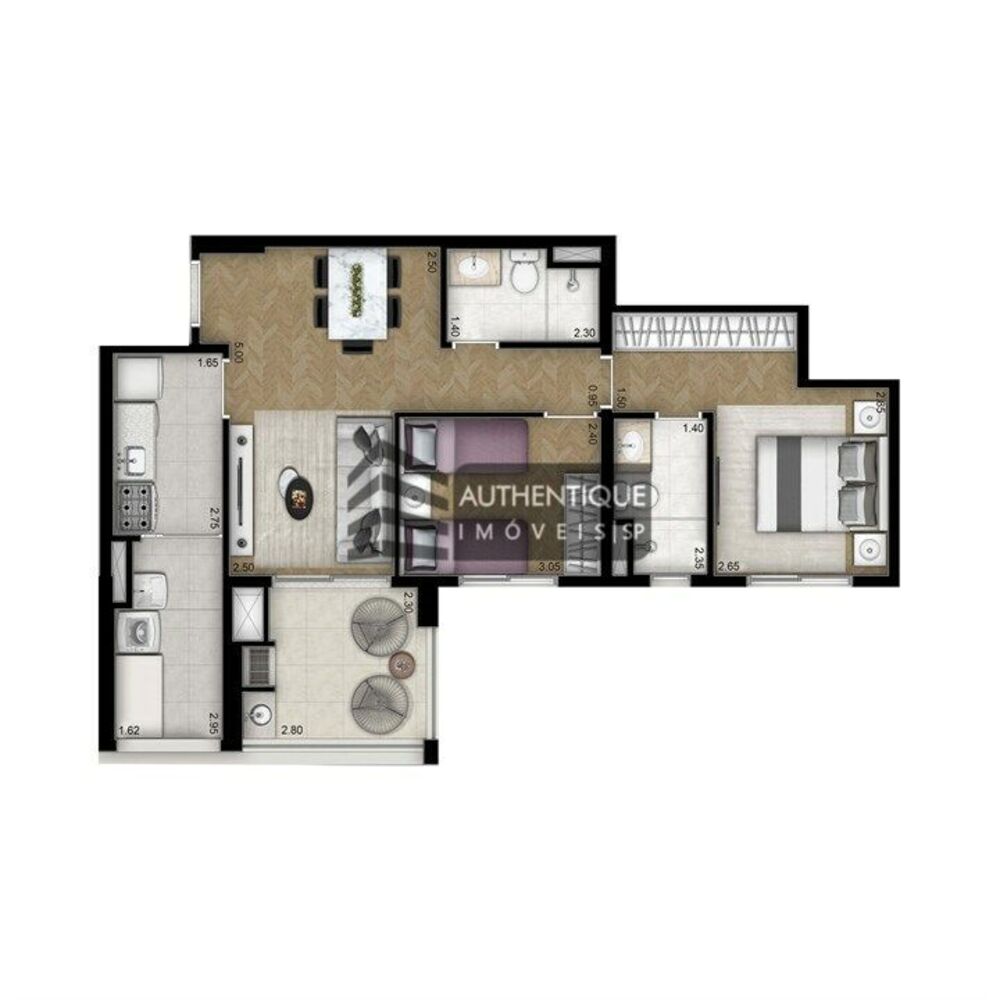 Apartamento, 2 quartos, 69 m² - Foto 11