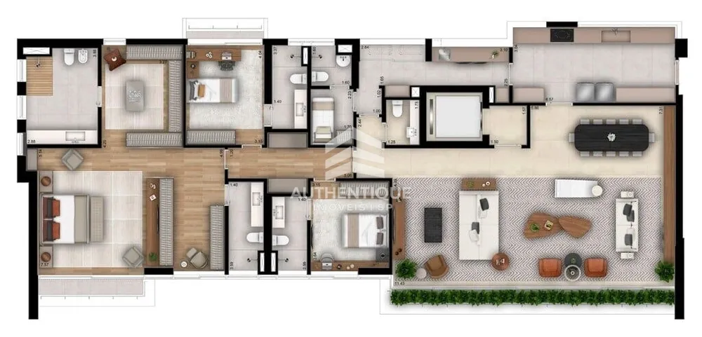 Apartamento, 3 quartos, 229 m² - Foto 12