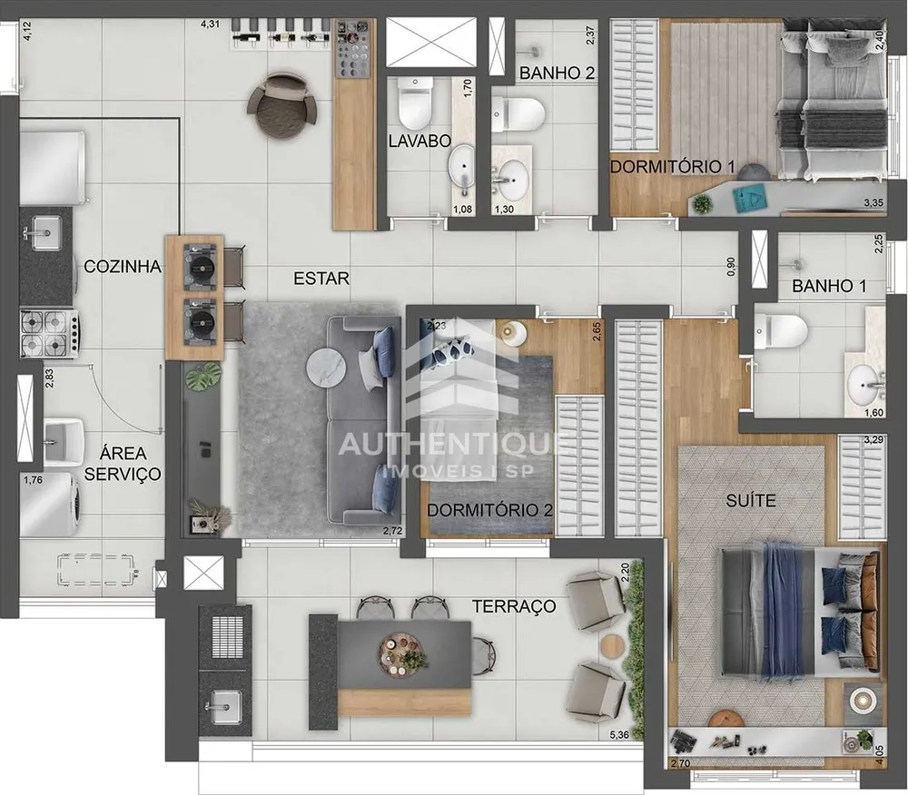 Apartamento, 3 quartos, 126 m² - Foto 10