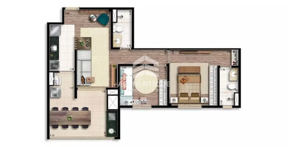 Apartamento, 2 quartos, 68 m² - Foto 4