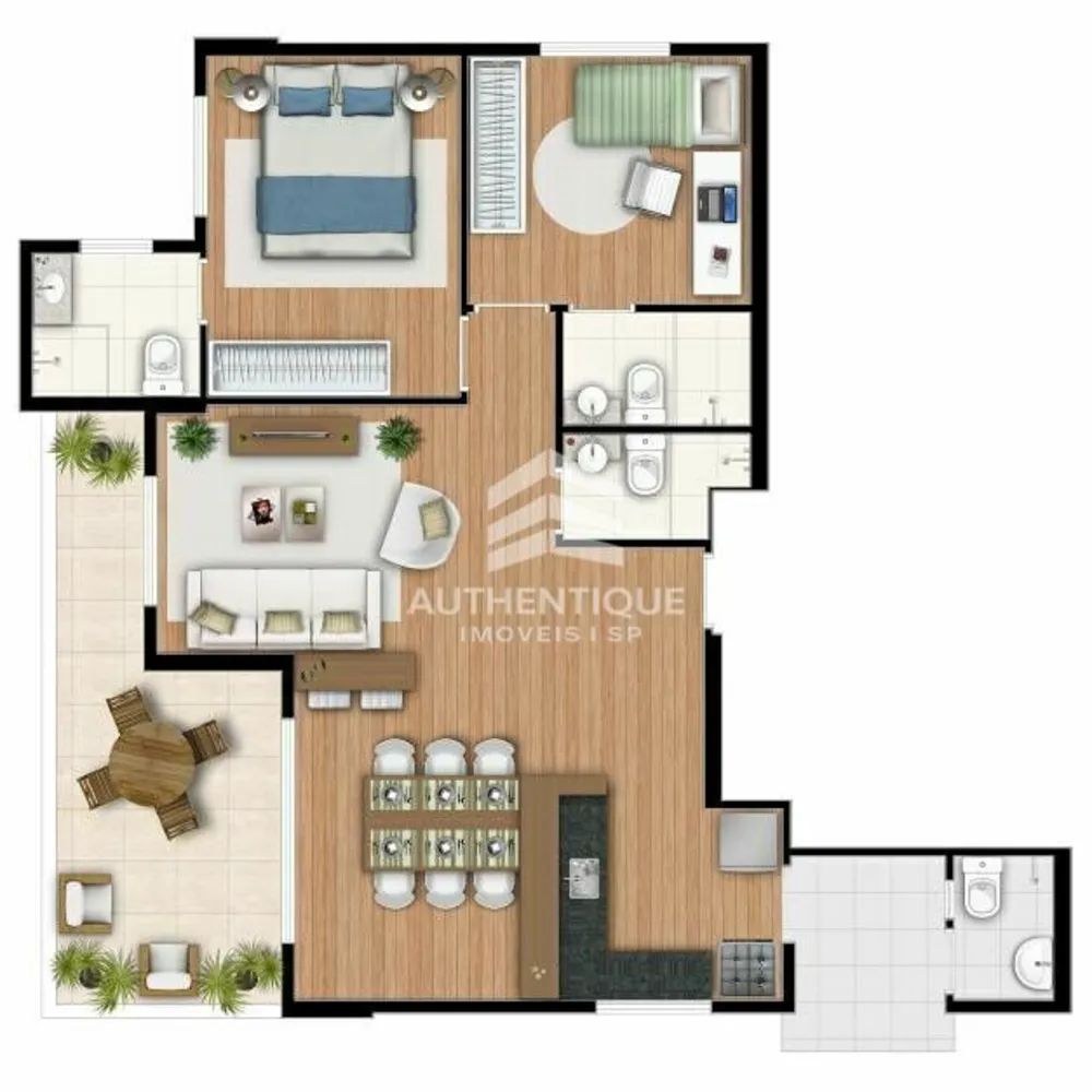Cobertura, 2 quartos, 215 m² - Foto 21
