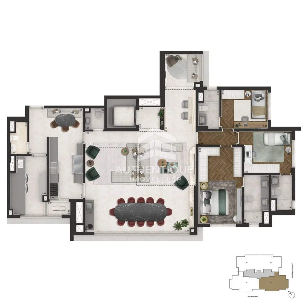 Apartamento, 3 quartos, 167 m² - Foto 5