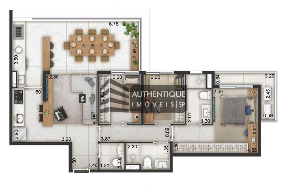 Apartamento, 3 quartos, 82 m² - Foto 5