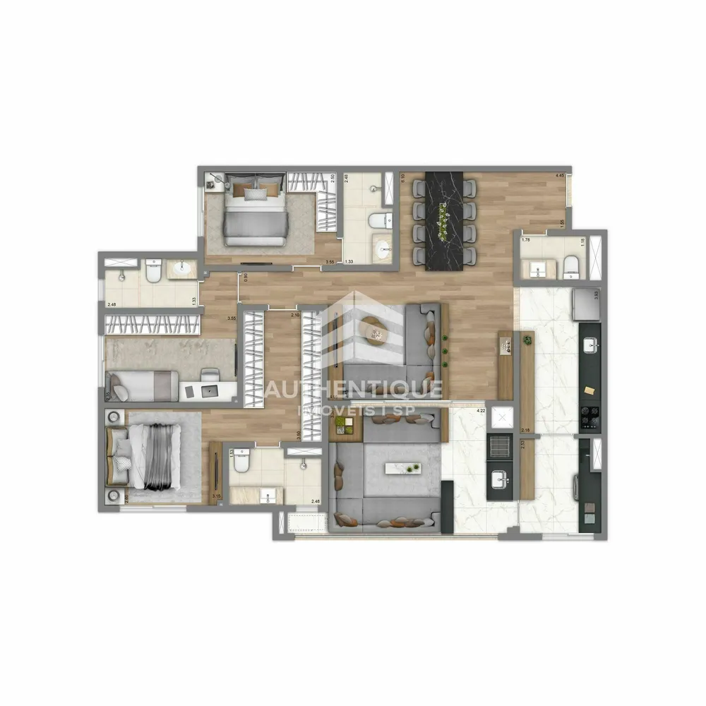 Apartamento, 4 quartos, 121 m² - Foto 11