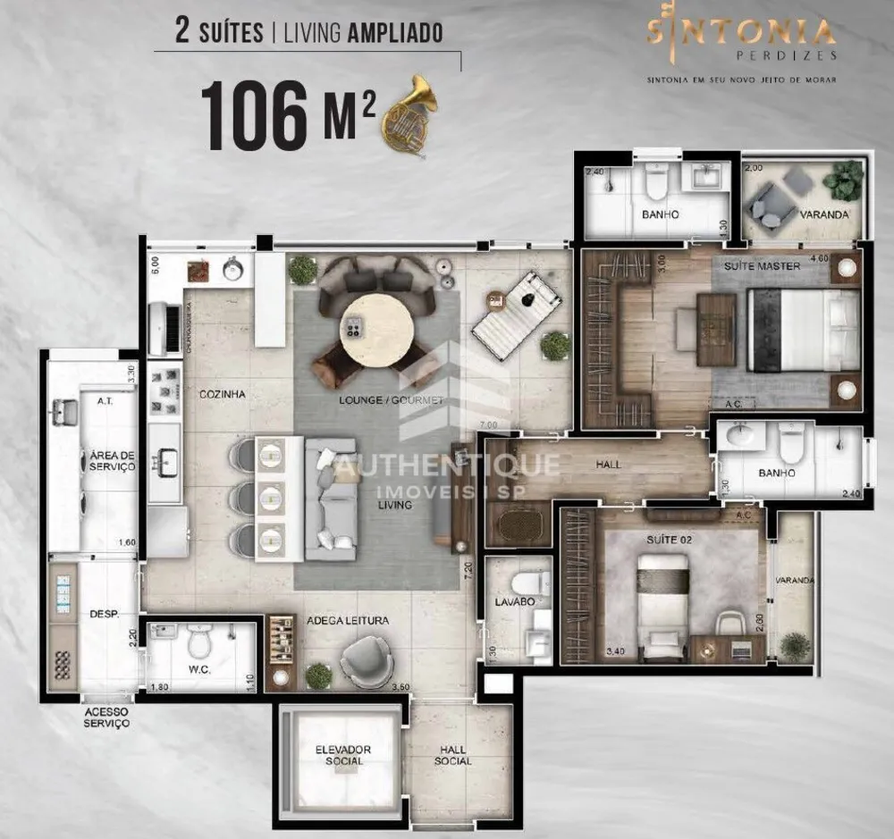 Apartamento, 1 quarto, 83 m² - Foto 7