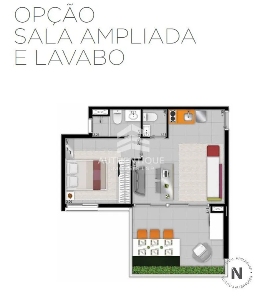 Apartamento, 1 quarto, 49 m² - Foto 21