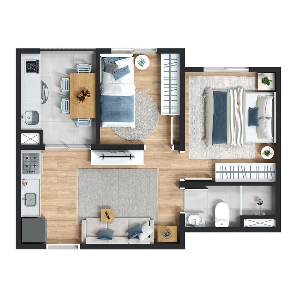 Apartamento, 3 quartos, 51 m² - Foto 32