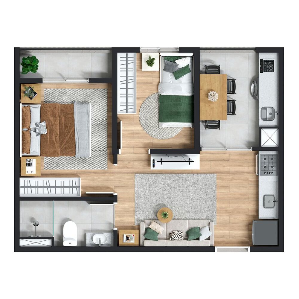 Apartamento, 3 quartos, 51 m² - Foto 31