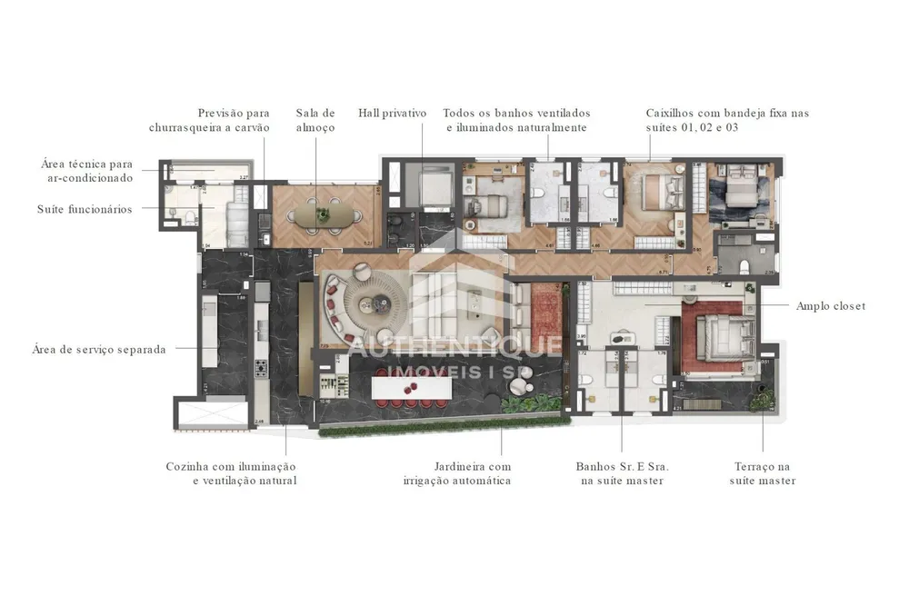 Apartamento, 4 quartos, 156 m² - Foto 4