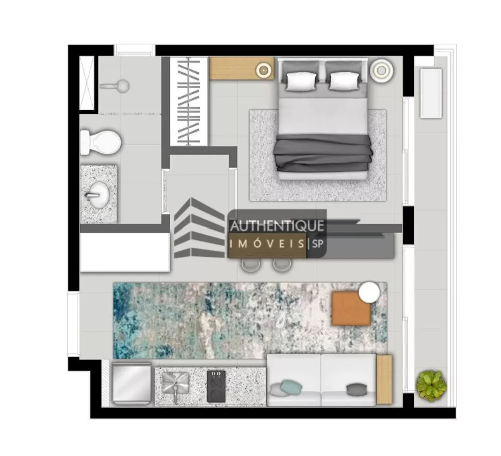 Apartamento, 1 quarto, 33 m² - Foto 6