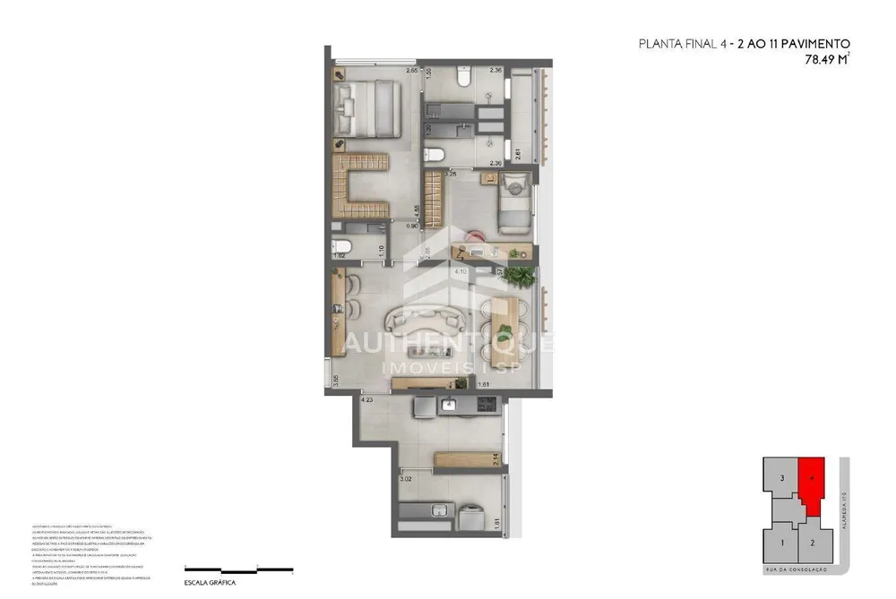 Apartamento, 2 quartos, 77 m² - Foto 19