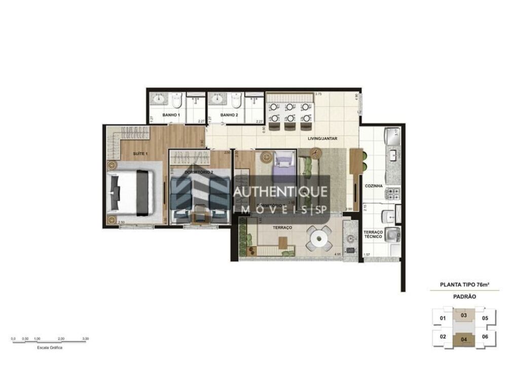 Apartamento, 3 quartos, 103 m² - Foto 12