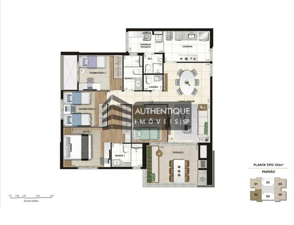 Apartamento, 3 quartos, 103 m² - Foto 6