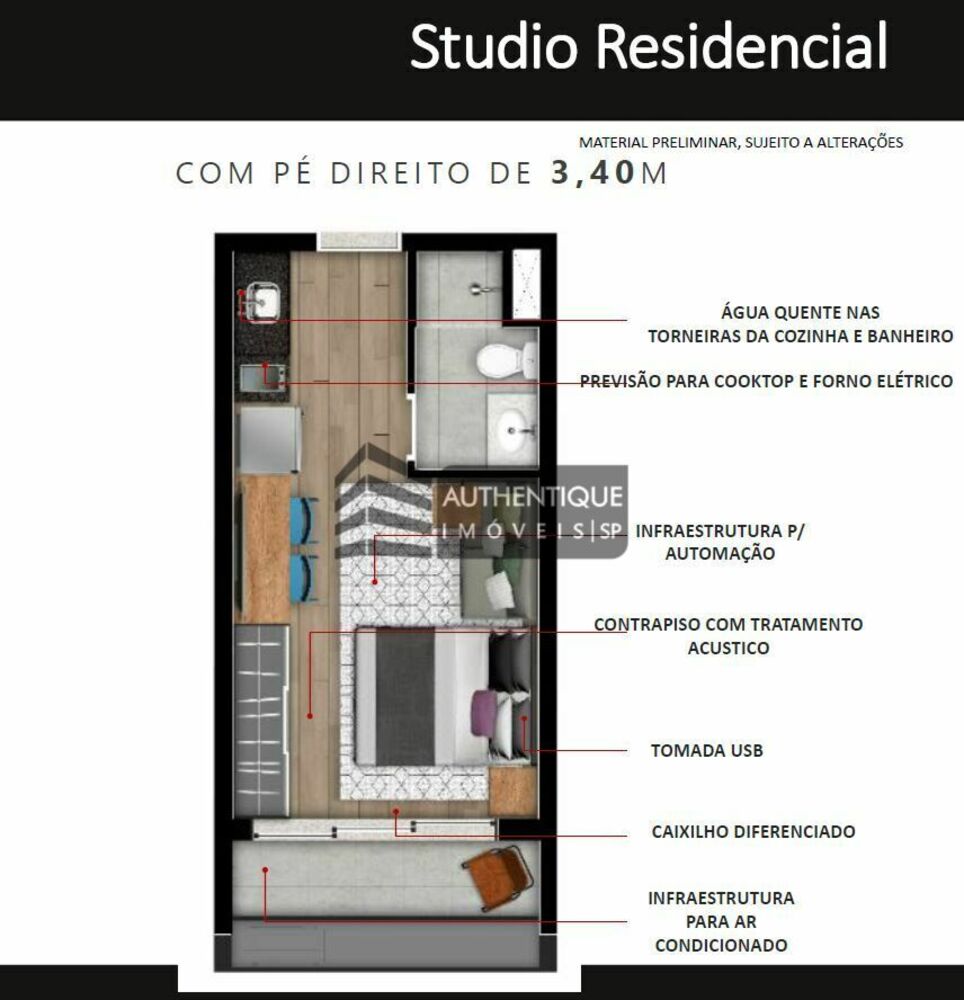 Apartamento, 1 quarto, 23 m² - Foto 15