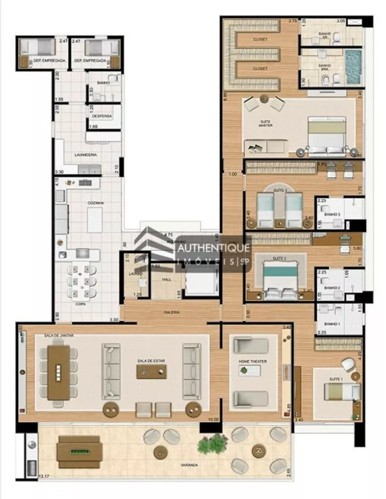 Apartamento à venda com 3 quartos, 320m² - Foto 12