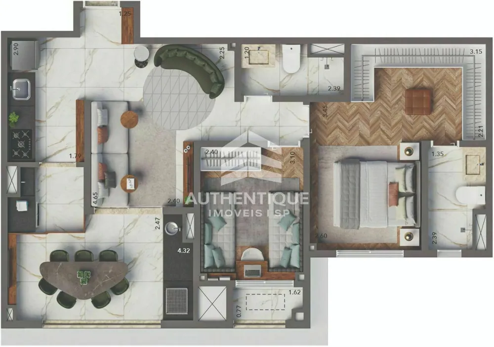 Apartamento, 3 quartos, 131 m² - Foto 6
