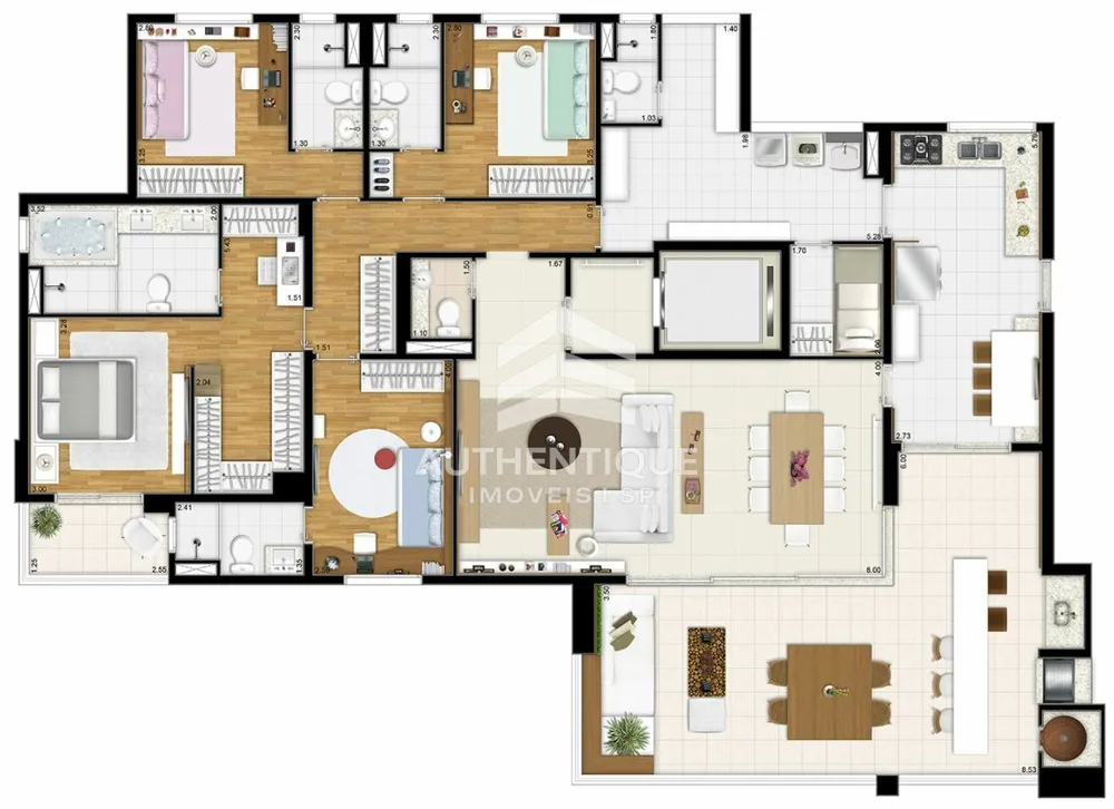 Apartamento, 4 quartos, 221 m² - Foto 8