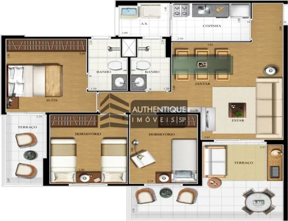 Apartamento, 3 quartos, 80 m² - Foto 4