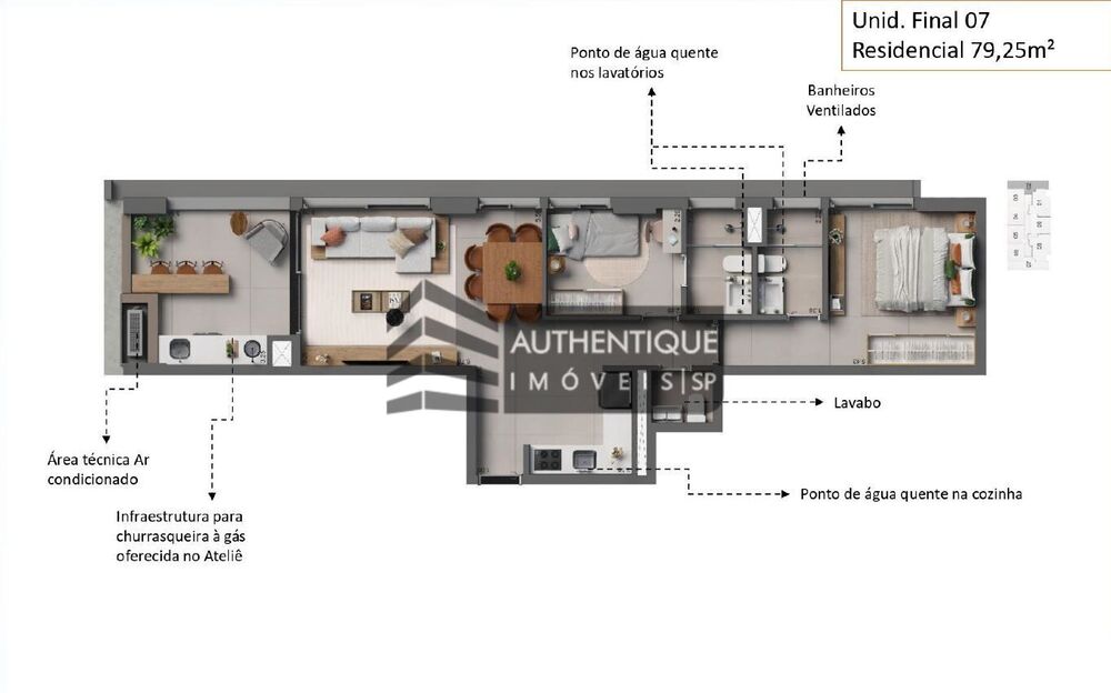 Apartamento, 1 quarto, 60 m² - Foto 4