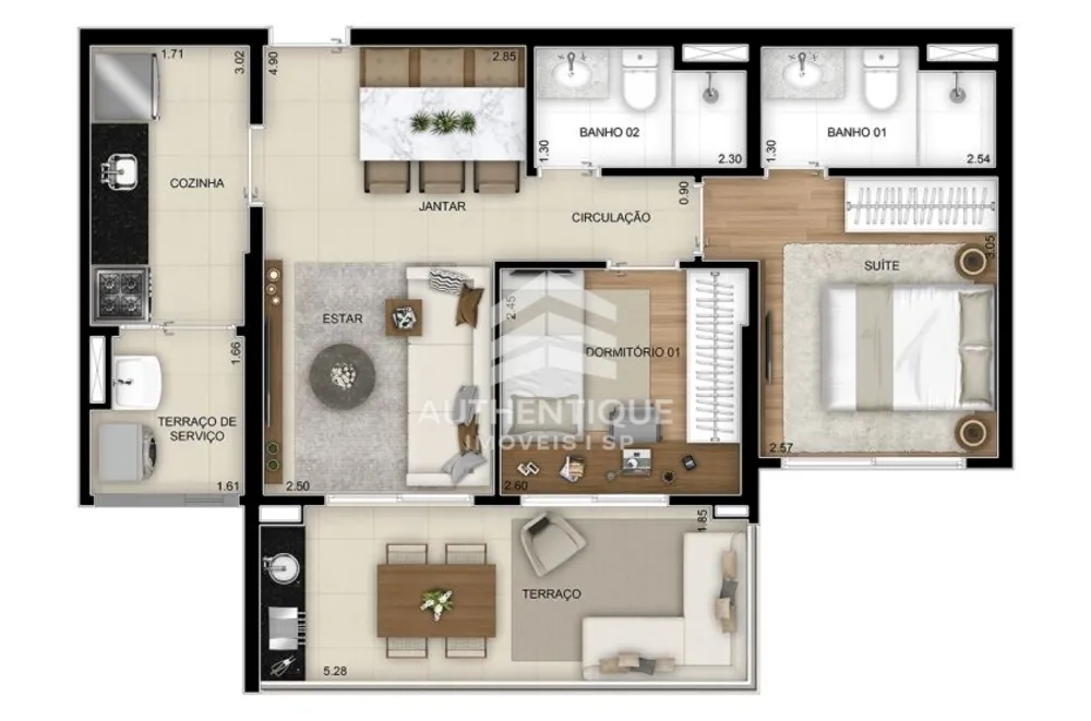Apartamento, 3 quartos, 84 m² - Foto 9