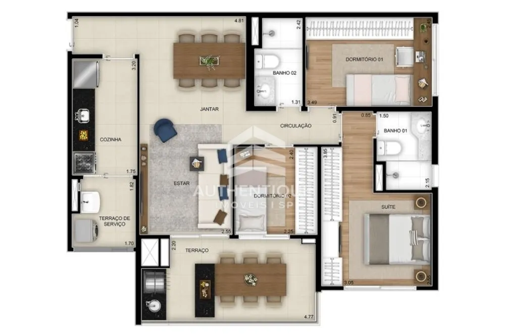 Apartamento, 3 quartos, 84 m² - Foto 10