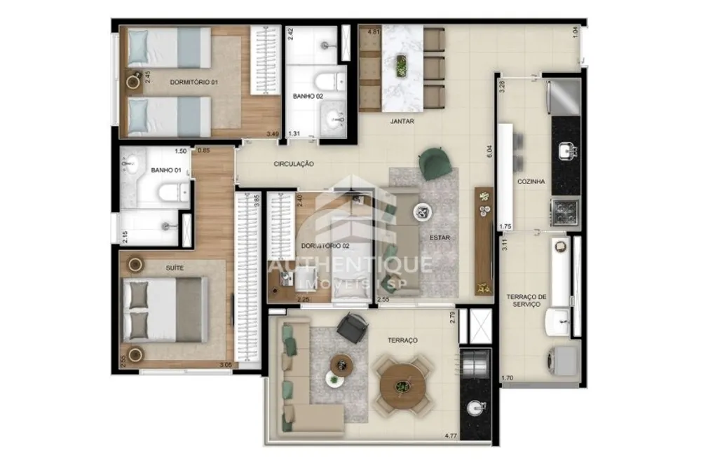 Apartamento, 3 quartos, 84 m² - Foto 12