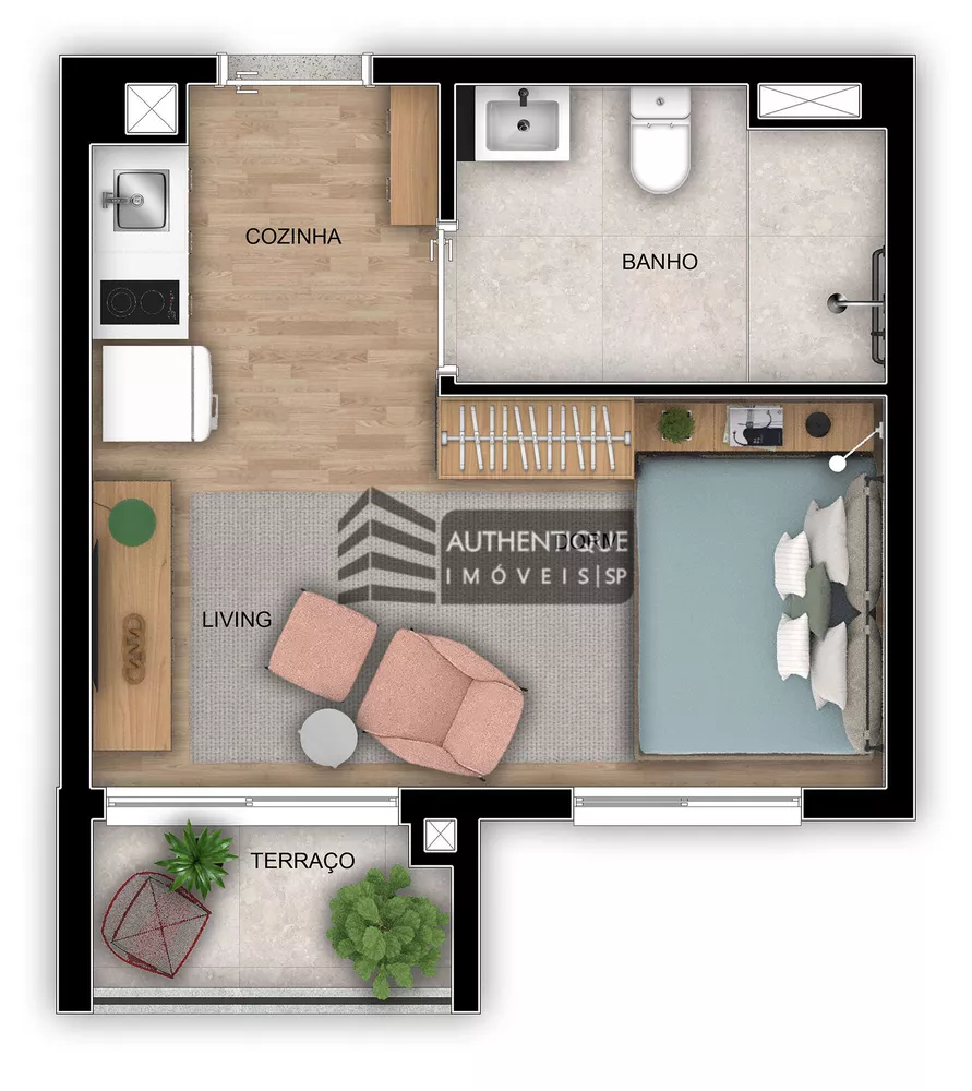 Apartamento à venda com 1 quarto, 24m² - Foto 38