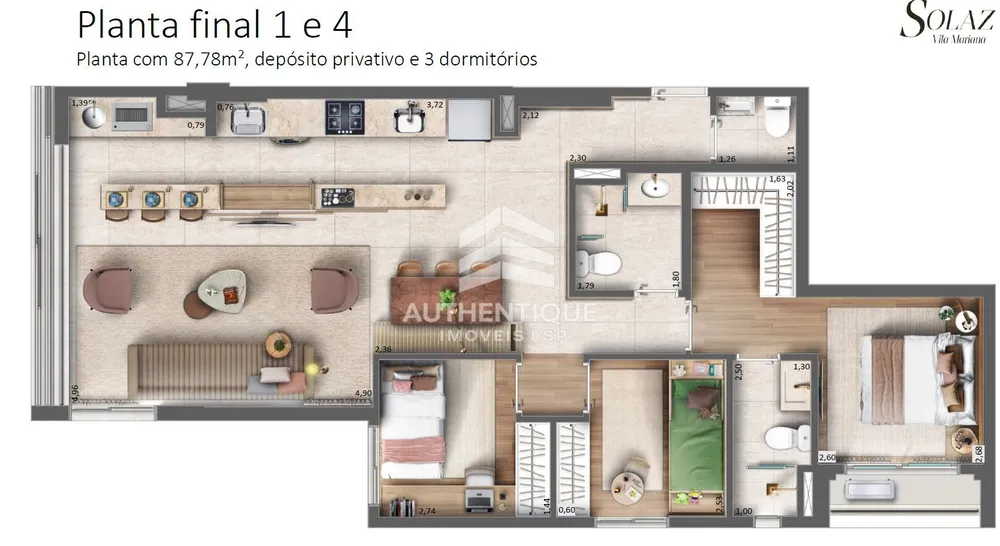 Apartamento, 3 quartos, 87 m² - Foto 11