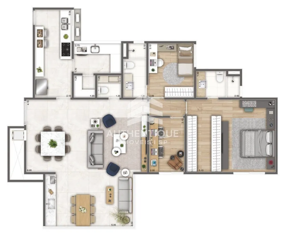 Apartamento, 3 quartos, 155 m² - Foto 50