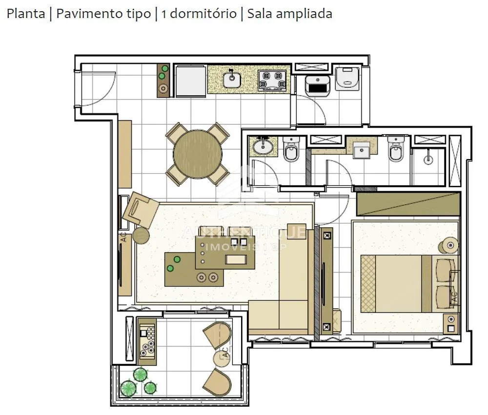 Apartamento, 1 quarto, 61 m² - Foto 10