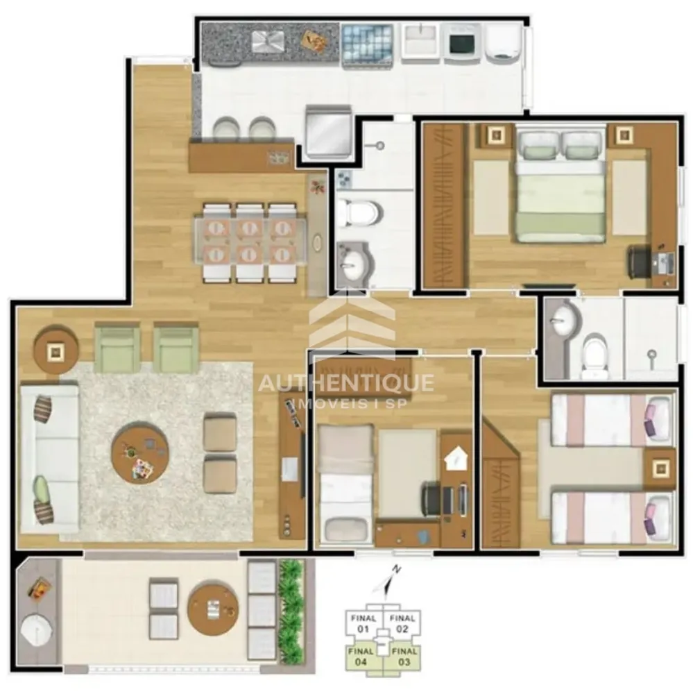 Apartamento, 3 quartos, 91 m² - Foto 12