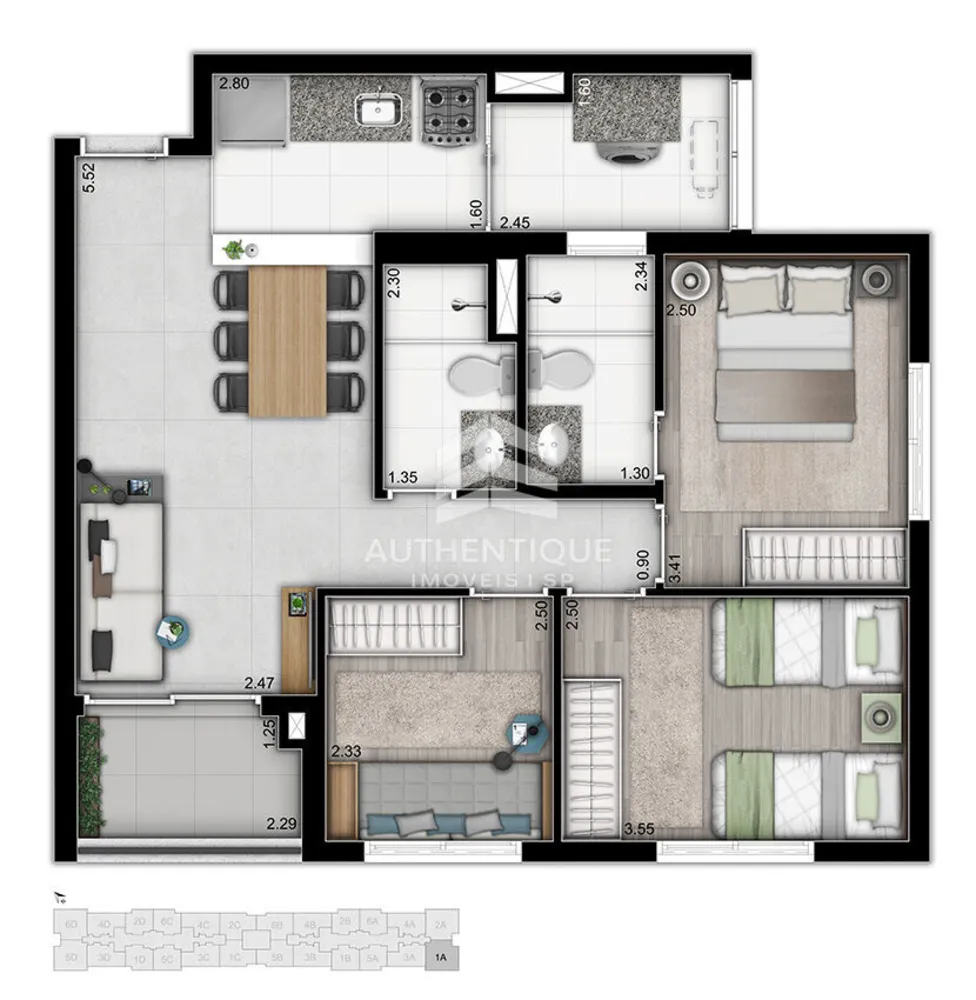 Apartamento, 1 quarto, 45 m² - Foto 11