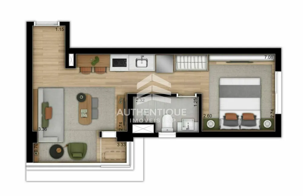 Apartamento, 2 quartos, 59 m² - Foto 3