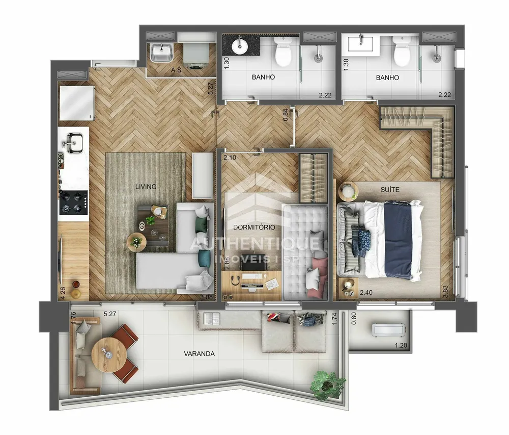 Apartamento, 1 quarto, 35 m² - Foto 11