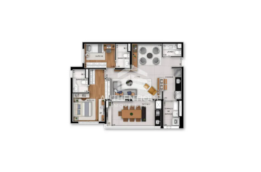 Apartamento, 2 quartos, 65 m² - Foto 11