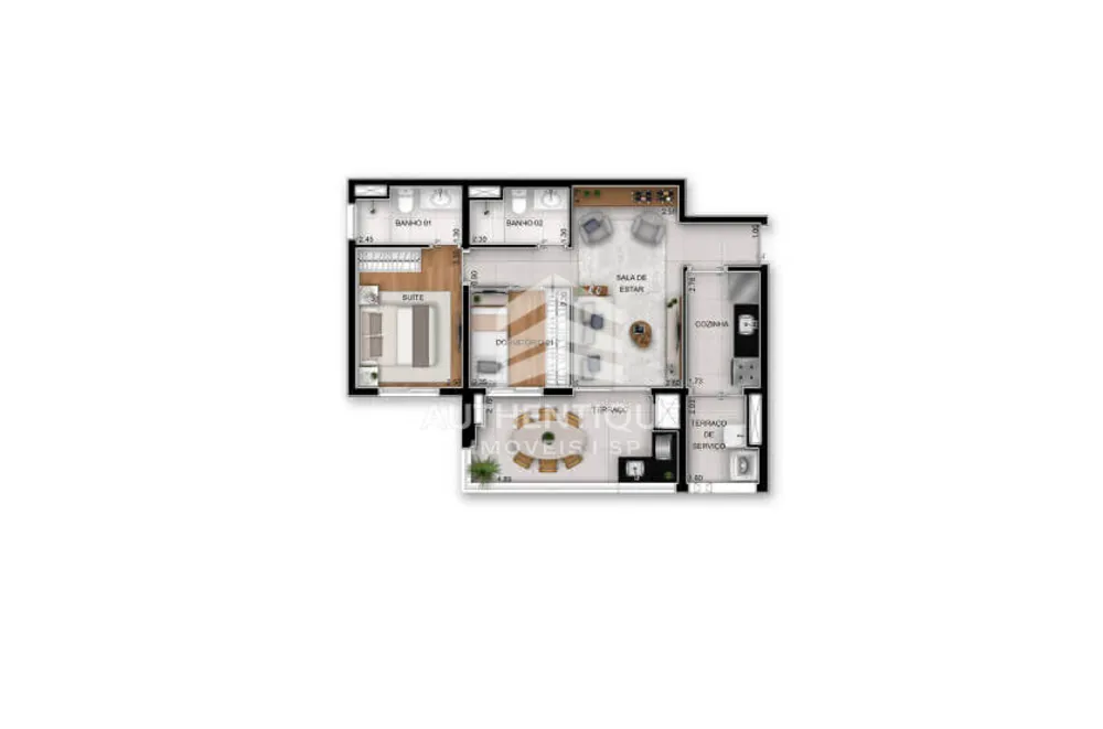 Apartamento, 2 quartos, 65 m² - Foto 9
